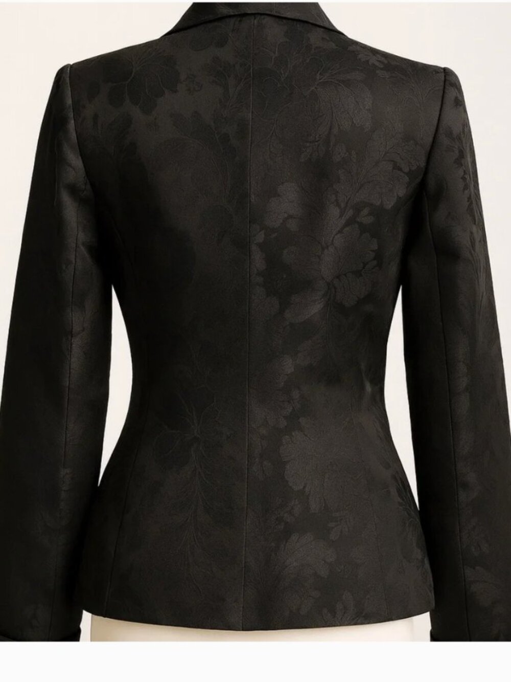 Kay Unger New York Vintage Black Jacquard Blazer – Size 10 - Picture 2 of 4
